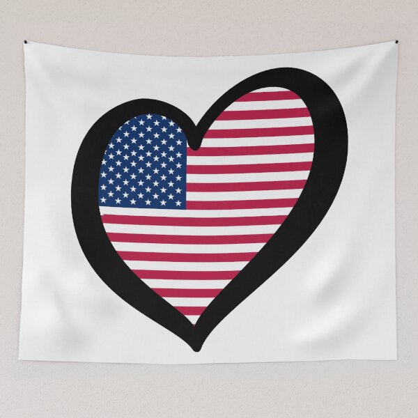 Item preview, Eurovision-style Heart - United States of America (US) designed and sold by kyri-and-yv.