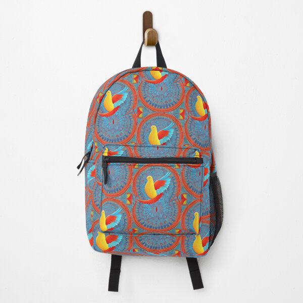 Item preview, bird painting with red and yellow body and wings, designed and sold by Rostislav Bouda.