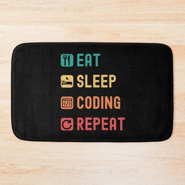 Item preview, Eat, sleep, coding, repeat designed and sold by Gerald Waters.