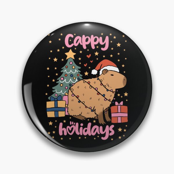 Item preview, Cappy holidays Cute christmas capybara designed and sold by Yarafantasyart.