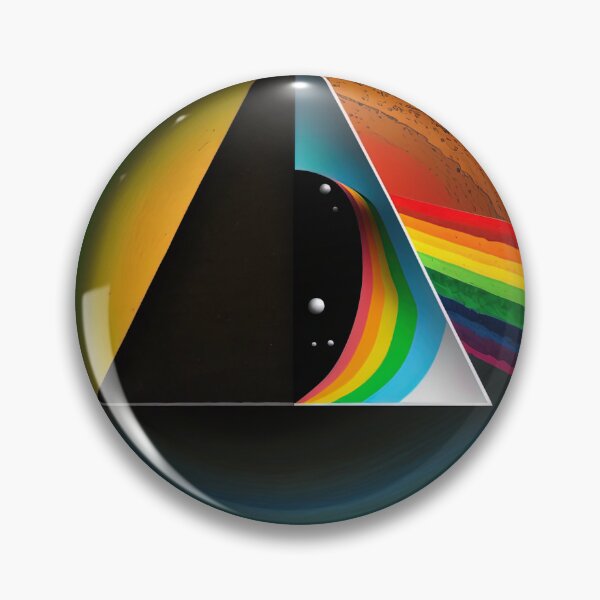 Item preview, Psychedelic illustration of "The Dark Side of The Moon" Feel the rainbow designed and sold by M0thergoose.