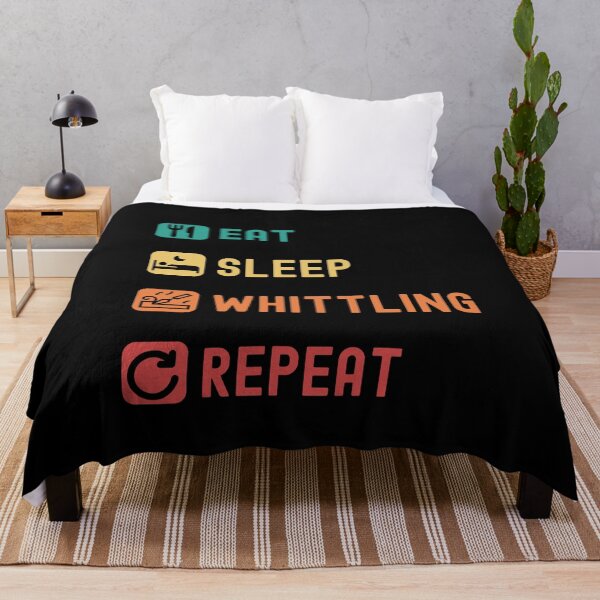Item preview, Eat, sleep, whittling, repeat designed and sold by Gerald Waters.