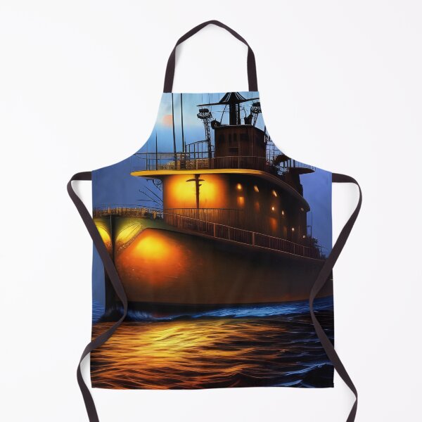 Artikelvorschau, Night Ship, pastos, Ai Generated Art entworfen und verkauft von ACC .