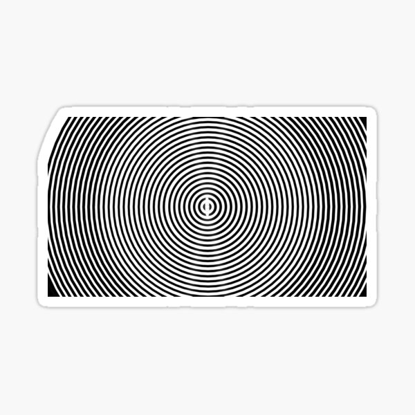 Amazing optical illusion Sticker