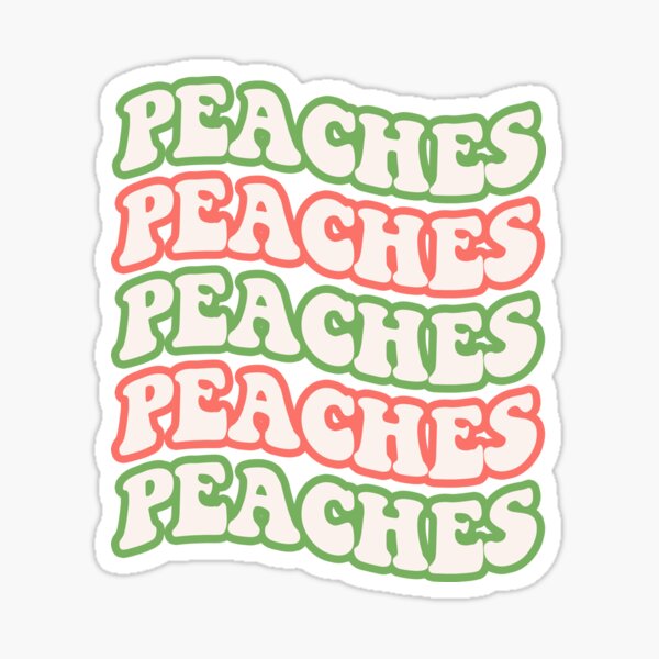 Jack Black sings Peaches Sticker for Sale by iamwickedz