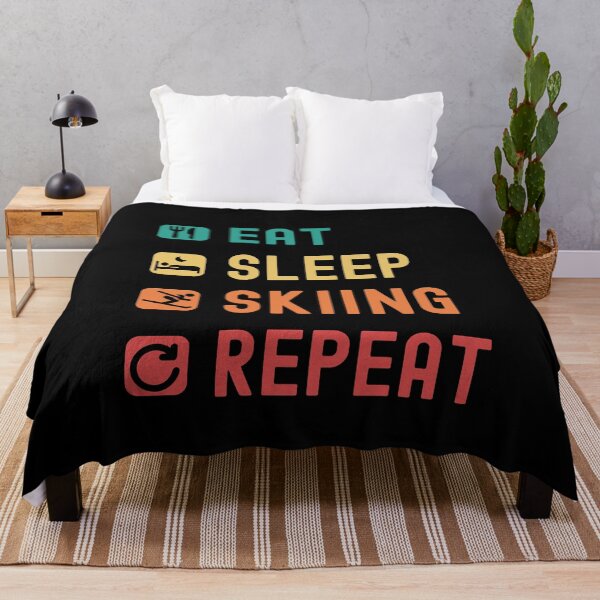 Item preview, Eat, sleep, skiing, repeat designed and sold by Gerald Waters.