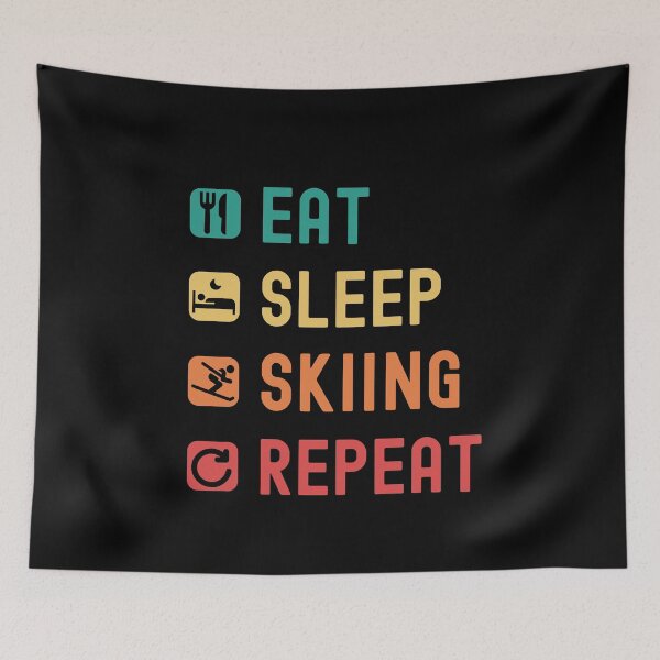 Item preview, Eat, sleep, skiing, repeat designed and sold by Gerald Waters.