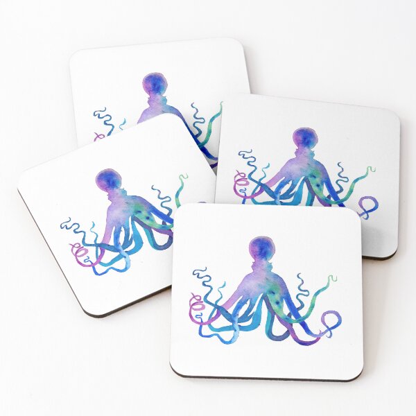 Item preview, Colorful Octopus Watercolor designed and sold by Deborah  League.