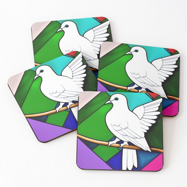 Item preview, Close-up of a white bird sitting on a branch designed and sold by Rostislav Bouda.
