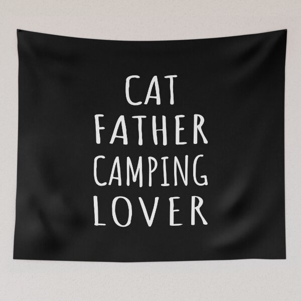 Item preview, Cat Father Camping Lover I designed and sold by Lemon Pepper.