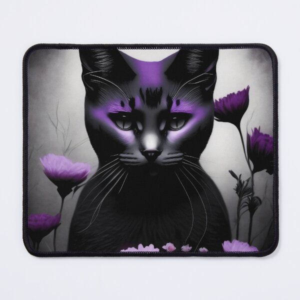 Item preview, Purple Black Cat by Perceptual Paradox Creations designed and sold by hobbit73.