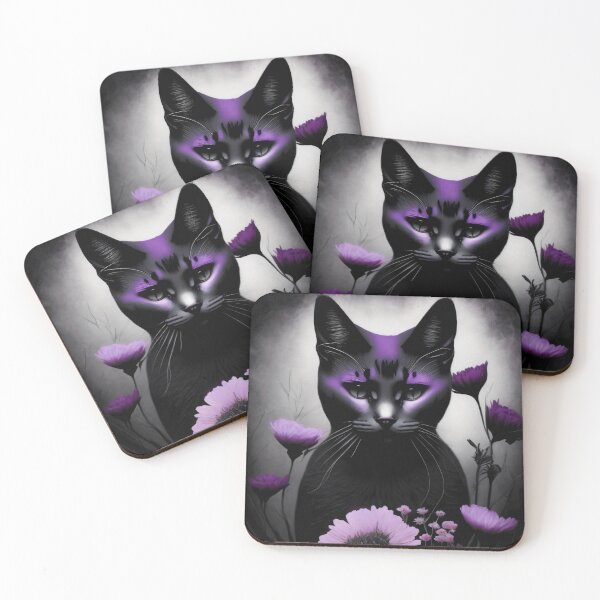 Item preview,  Purple Black Cat by Perceptual Paradox Creations designed and sold by hobbit73.