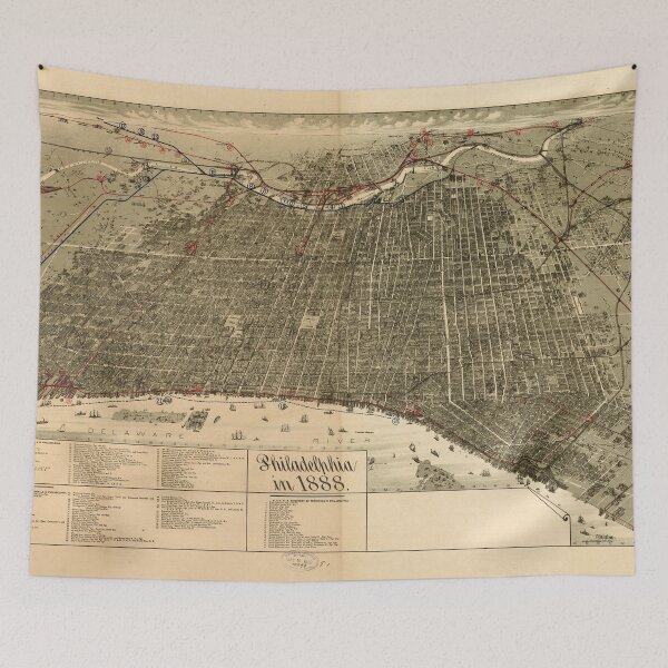 Item preview, Philadelphia, Pennsylvania (1888) designed and sold by allhistory.