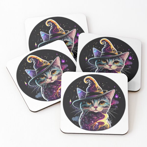 Item preview, Cat Miaw Wizard Psychodelic Colors Design #6 designed and sold by FantasySoul.