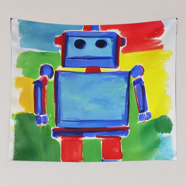 Item preview, Robot in the style of famous art. designed and sold by CRAFTER-MEDIA.