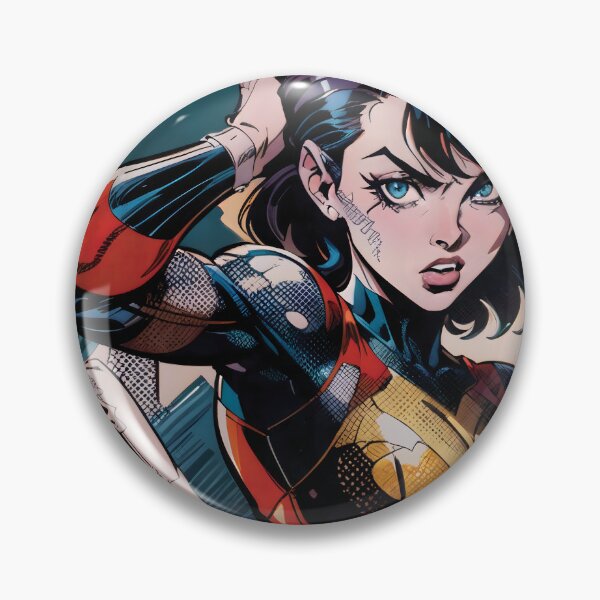 Item preview, Retro Vintage Female Superhero Comic Book Cover designed and sold by ByteyCreatives.