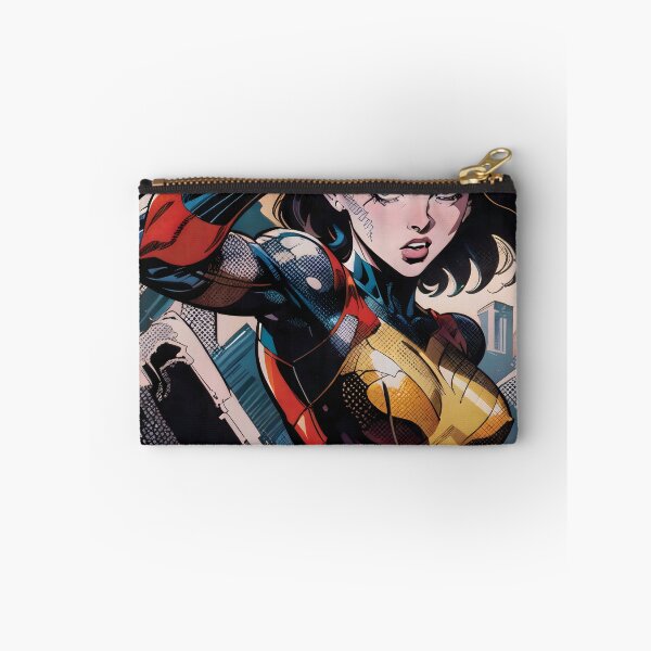 Item preview, Retro Vintage Female Superhero Comic Book Cover designed and sold by ByteyCreatives.