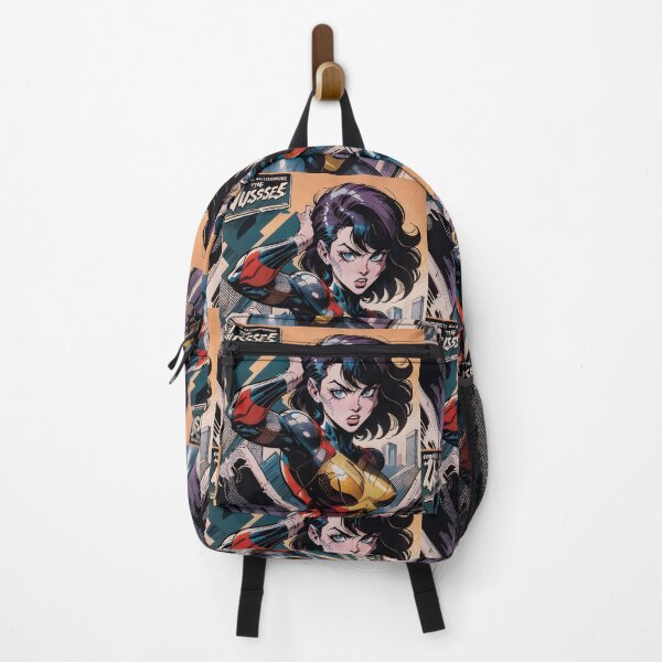 Item preview, Retro Vintage Female Superhero Comic Book Cover designed and sold by ByteyCreatives.