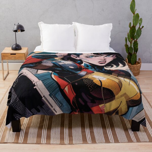 Item preview, Retro Vintage Female Superhero Comic Book Cover designed and sold by ByteyCreatives.