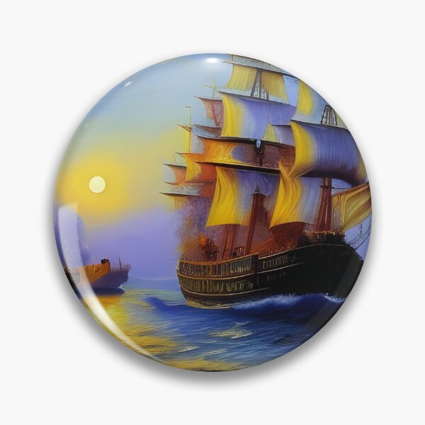 Artikelvorschau, Segelschiff, pastos, Ai Generated Art entworfen und verkauft von ACC .