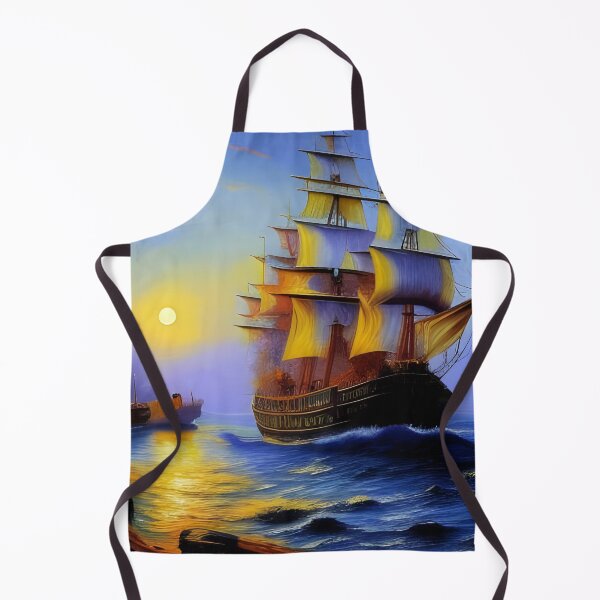 Artikelvorschau, Segelschiff, pastos, Ai Generated Art entworfen und verkauft von ACC .