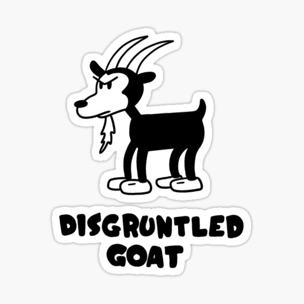 Vinyl Decal Angry Old Goat Funny Decal for Truck, Car, Window, Trailer,  Laptop