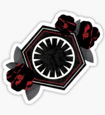 first order / wild red roses Sticker