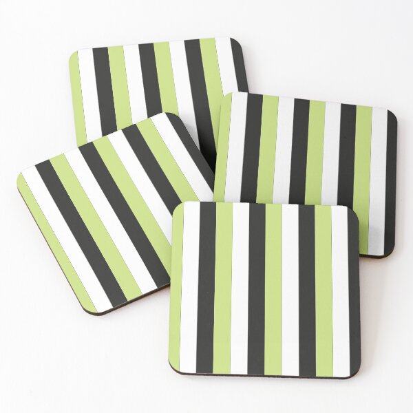 Item preview, Rayas negras blancas verdes designed and sold by Nisha Prabhu.