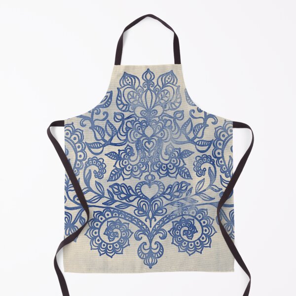 Item preview, Indigo Blue Denim Ink Doodle designed and sold by micklyn.
