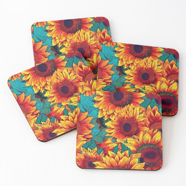 Artikelvorschau, Sonnenblumen in Flammen entworfen und verkauft von Hashola Designs.