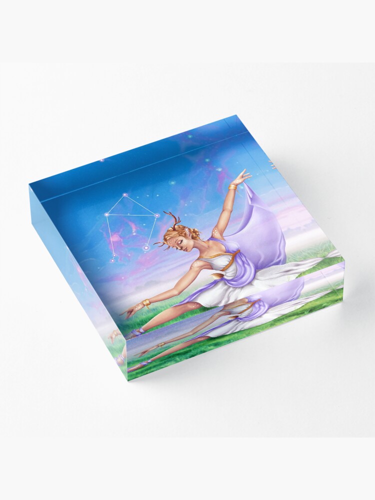 Alternate view of Libra OC - 12 Zodiac Ladies Acrylic Block