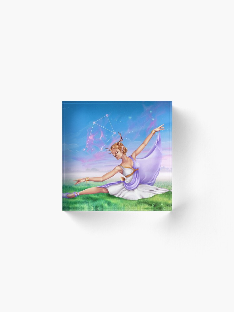 Alternate view of Libra OC - 12 Zodiac Ladies Acrylic Block
