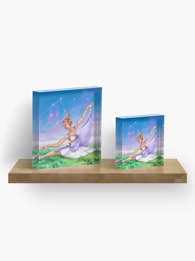 Alternate view of Libra OC - 12 Zodiac Ladies Acrylic Block