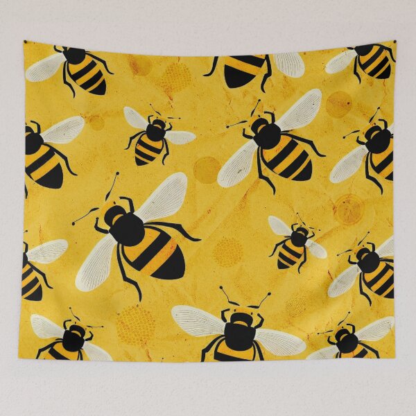 Item preview, Honey Lots Of Bees Pattern designed and sold by PlayfulPrint.