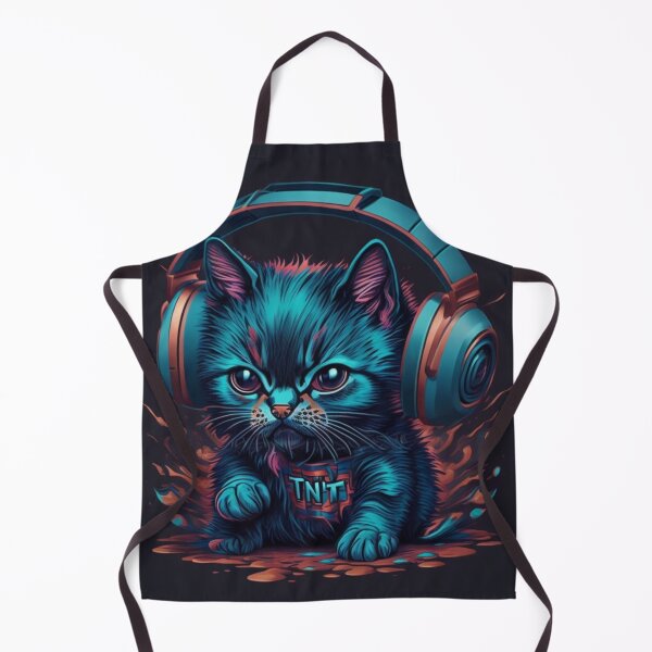 Item preview, Music cat with earphone designed and sold by SurrealAnimals.