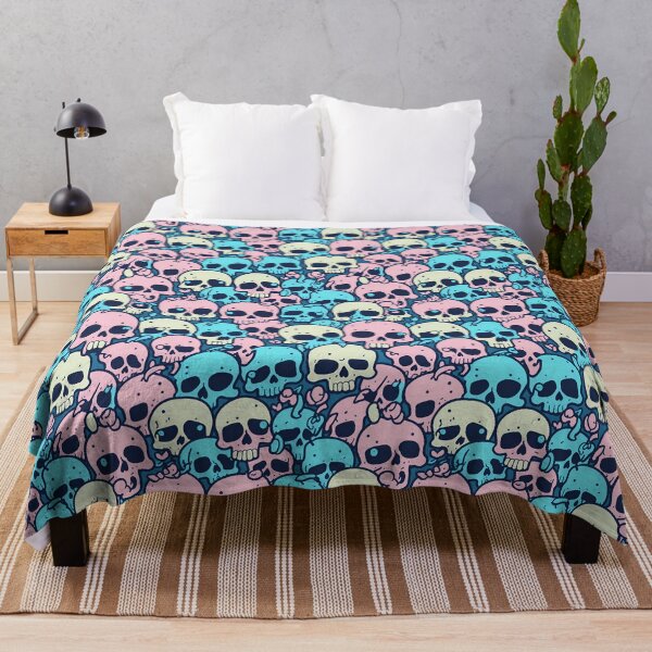 Item preview, Cute Pastel Skulls Pattern designed and sold by Aldarros-Lauf.