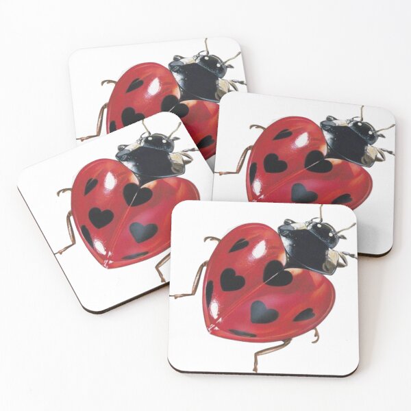 Item preview, heart ladubug sticker designed and sold by Ang3l-R0t.