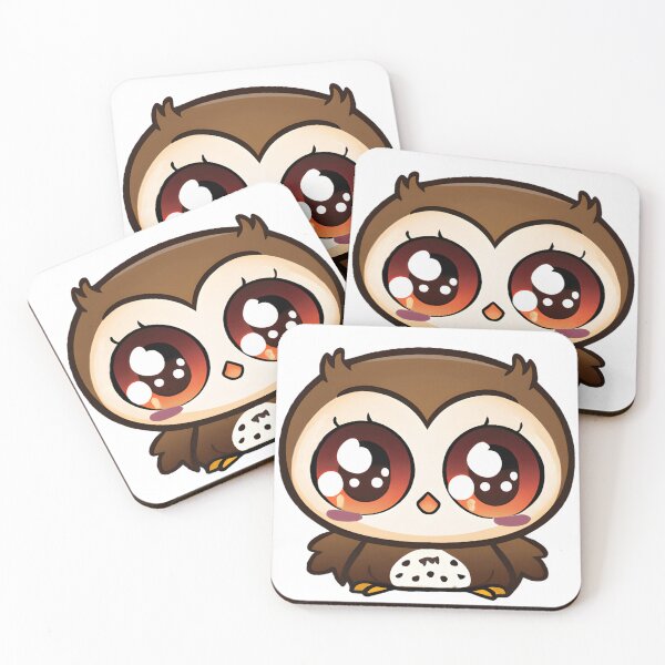Item preview, Cute Baby Owl with Big Eyes - Kawaii Style Design designed and sold by NathalieRached.