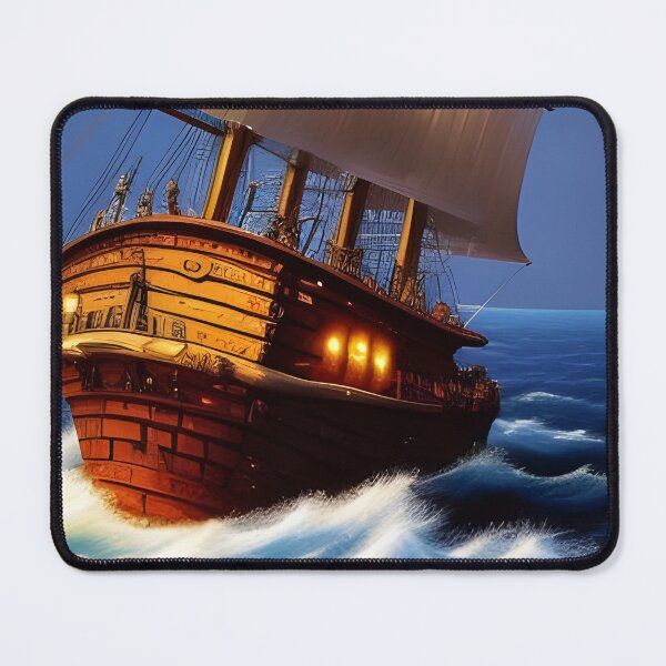 Artikelvorschau, Segelschiff, pastos, Ai Generated Art entworfen und verkauft von ACC .