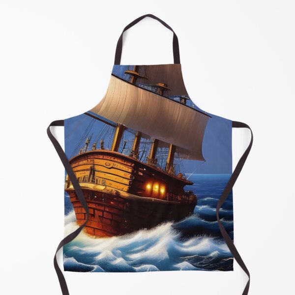 Artikelvorschau, Segelschiff, pastos, Ai Generated Art entworfen und verkauft von ACC .
