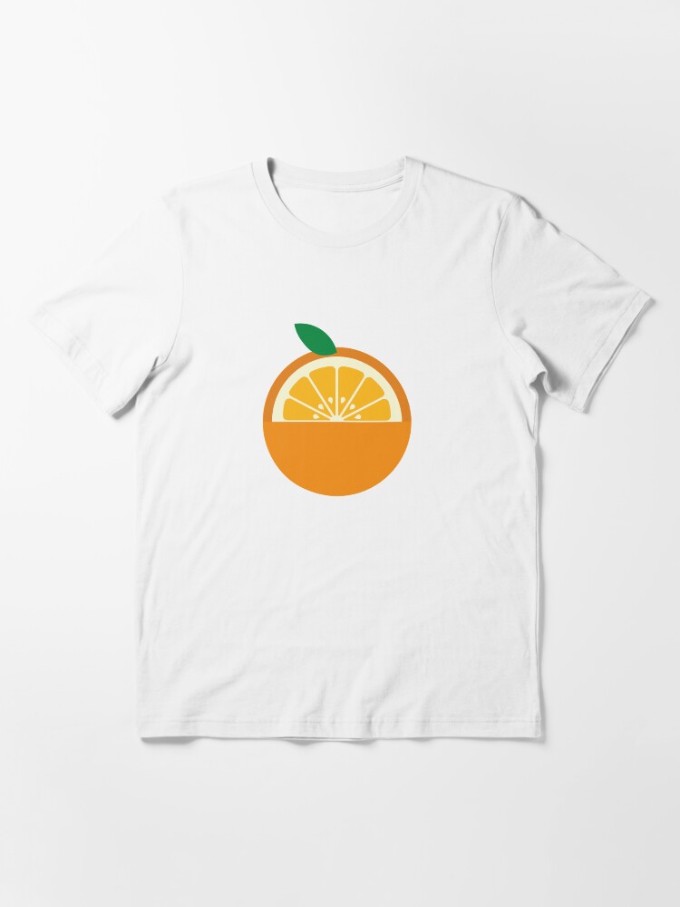 Orange Minimalist Fruit Graphic Design Seasonal Fruits