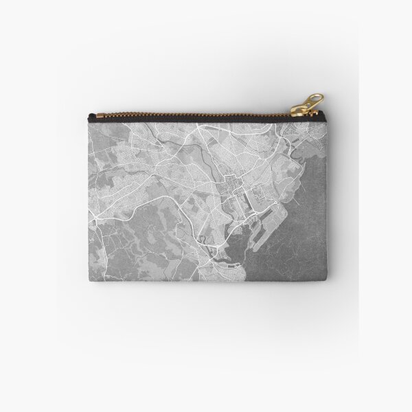 Item preview, Map of Cardiff area (Wales) in gray vintage style designed and sold by blursbyai.