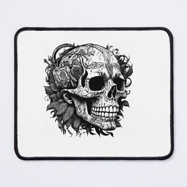 Item preview, #1 Floral skull design designed and sold by shadowartsss.