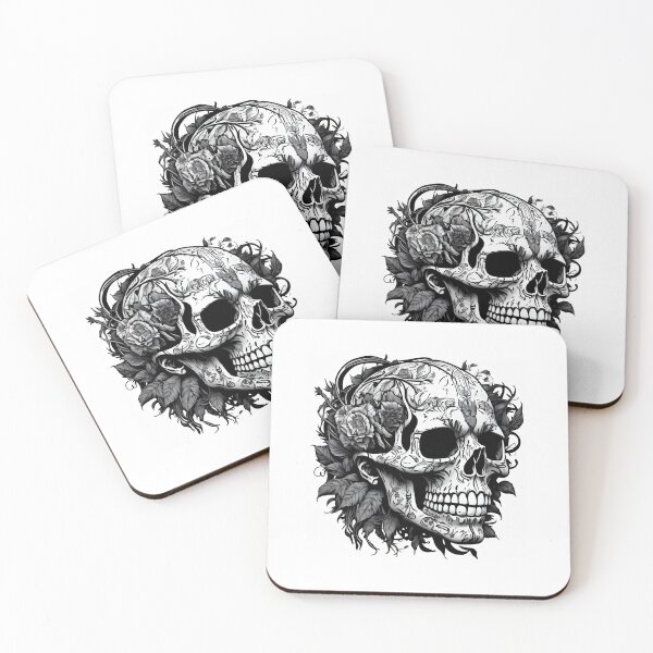 Item preview, #1 Floral skull design designed and sold by shadowartsss.