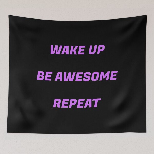 Item preview,  Wake up Be Awesome Repeat - positive affirmations sticker set designed and sold by Inspirationmotivation.