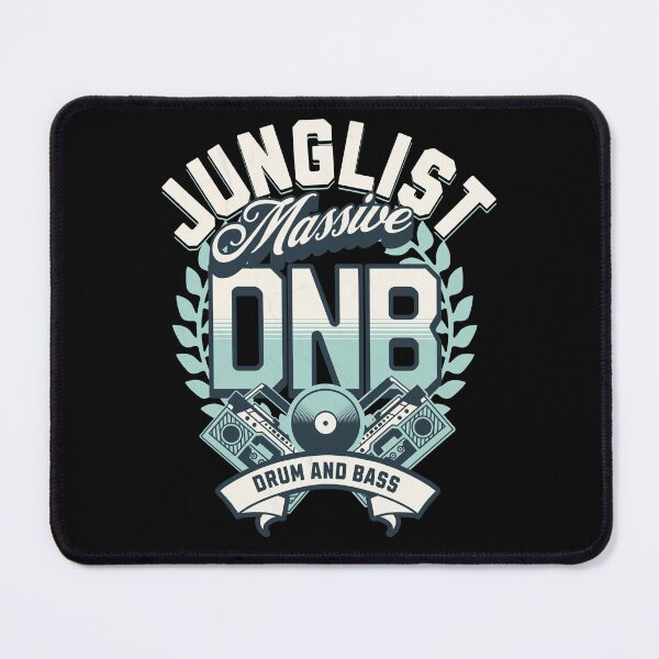 Item preview, DNB - Junglist Massive (White/mint/dark green) designed and sold by Discothreadz.