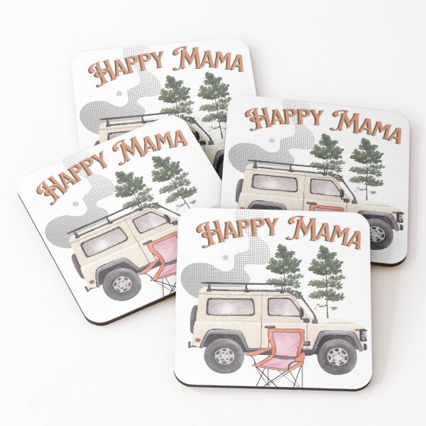 Item preview, Happy Mama Camping Mom Outdoors Enthusiast Camplife Tshirt  designed and sold by Keppy Boone.