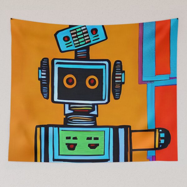 Item preview, Robot in the style of famous art. designed and sold by CRAFTER-MEDIA.