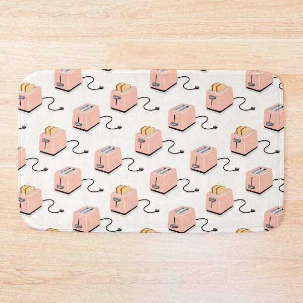 Item preview, toasters - pink on cream designed and sold by littlearrow.