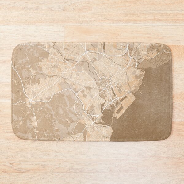 Item preview, Map of Cardiff area (Wales) in sepia vintage style designed and sold by blursbyai.